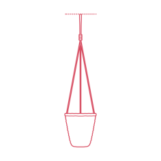 Objects Plant Pots Ikea Druvflader Hanging Planter Vinyl Cutting Svg File, Free Vectors File